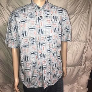 Woolrich Medium Ocean Fish Stencil Button